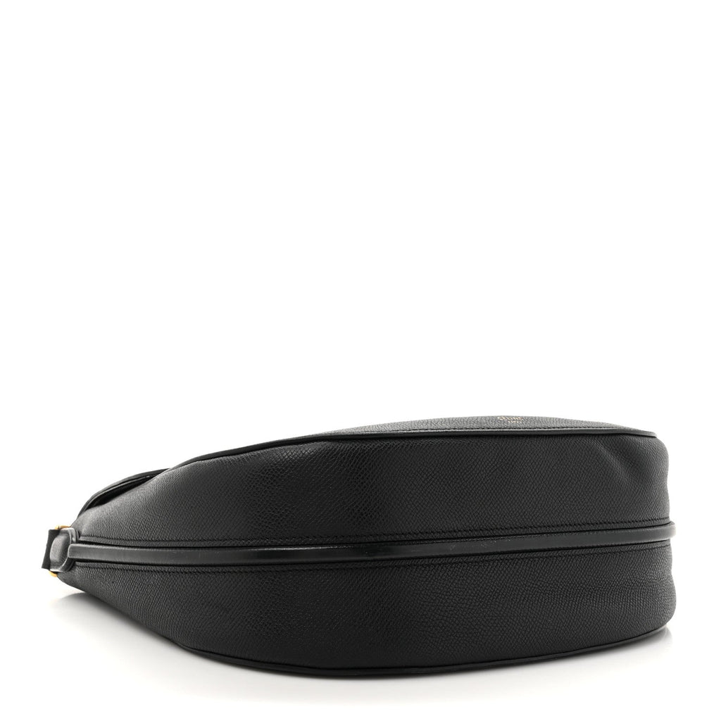 Grained Calfskin Large Trotteur Black