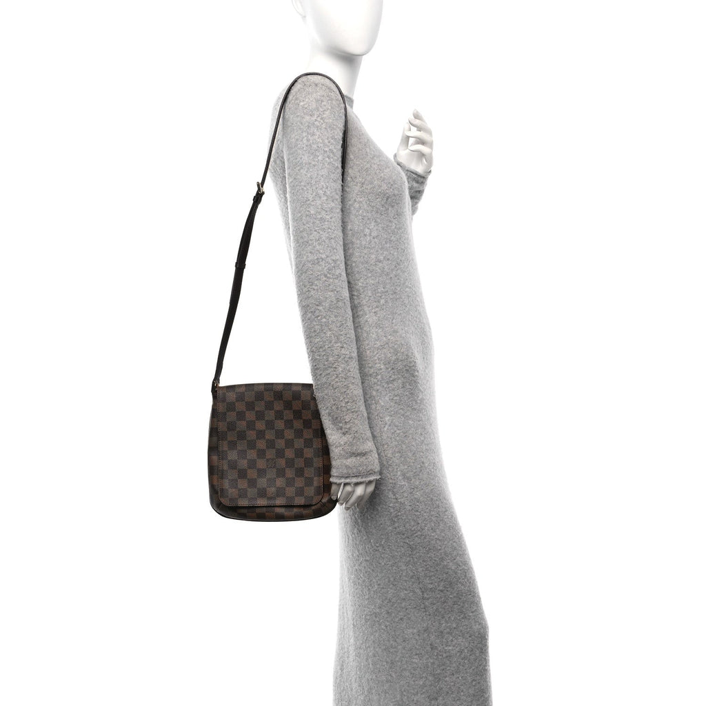 Damier Ebene Musette Salsa Long Strap