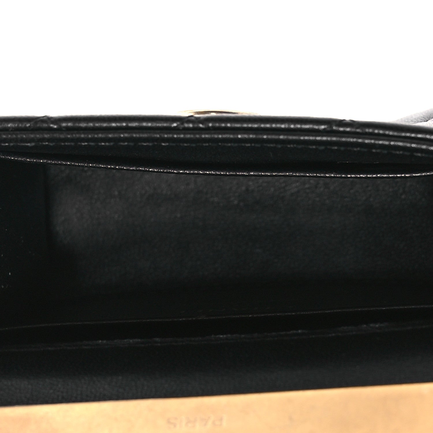 Lambskin Enamel Quilted Mini Top Handle Flap Black