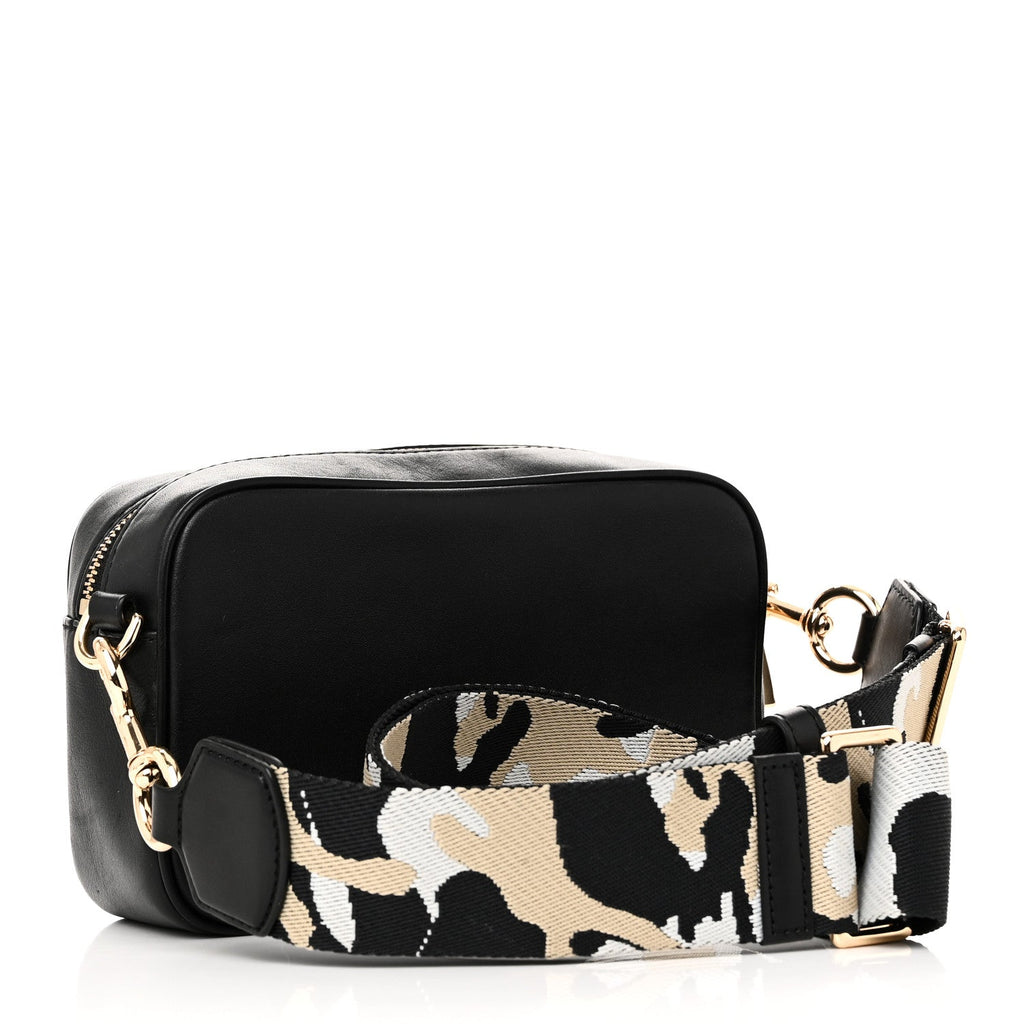 Calfskin Signet Flash Camera Bag Black