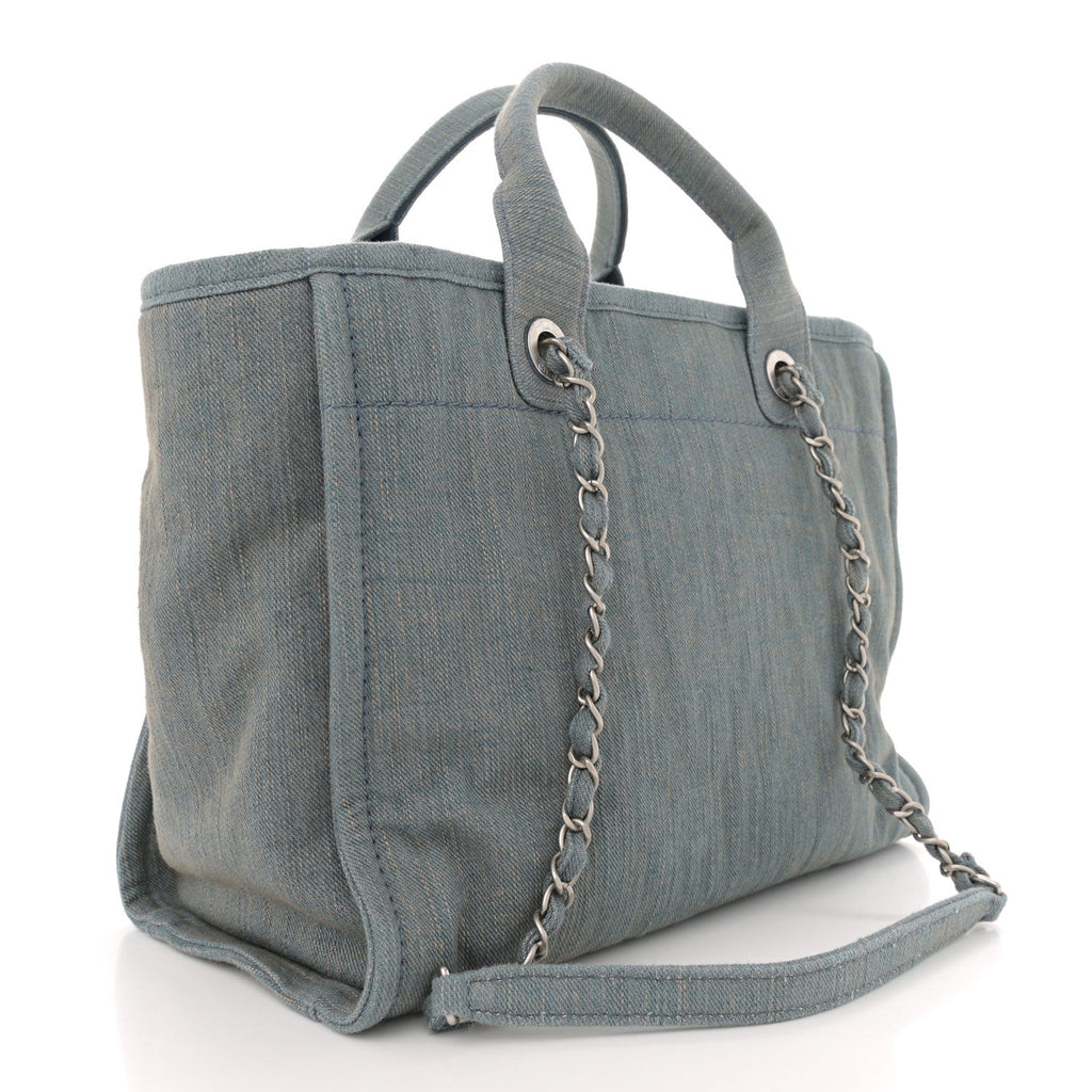 Denim Small Deauville Tote Light Blue