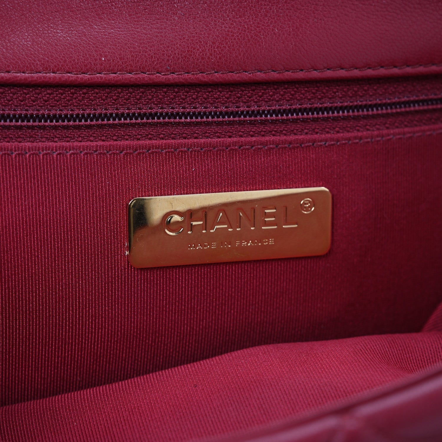 Goatskin Quilted Large Chanel 19 Flap Dark Pink
