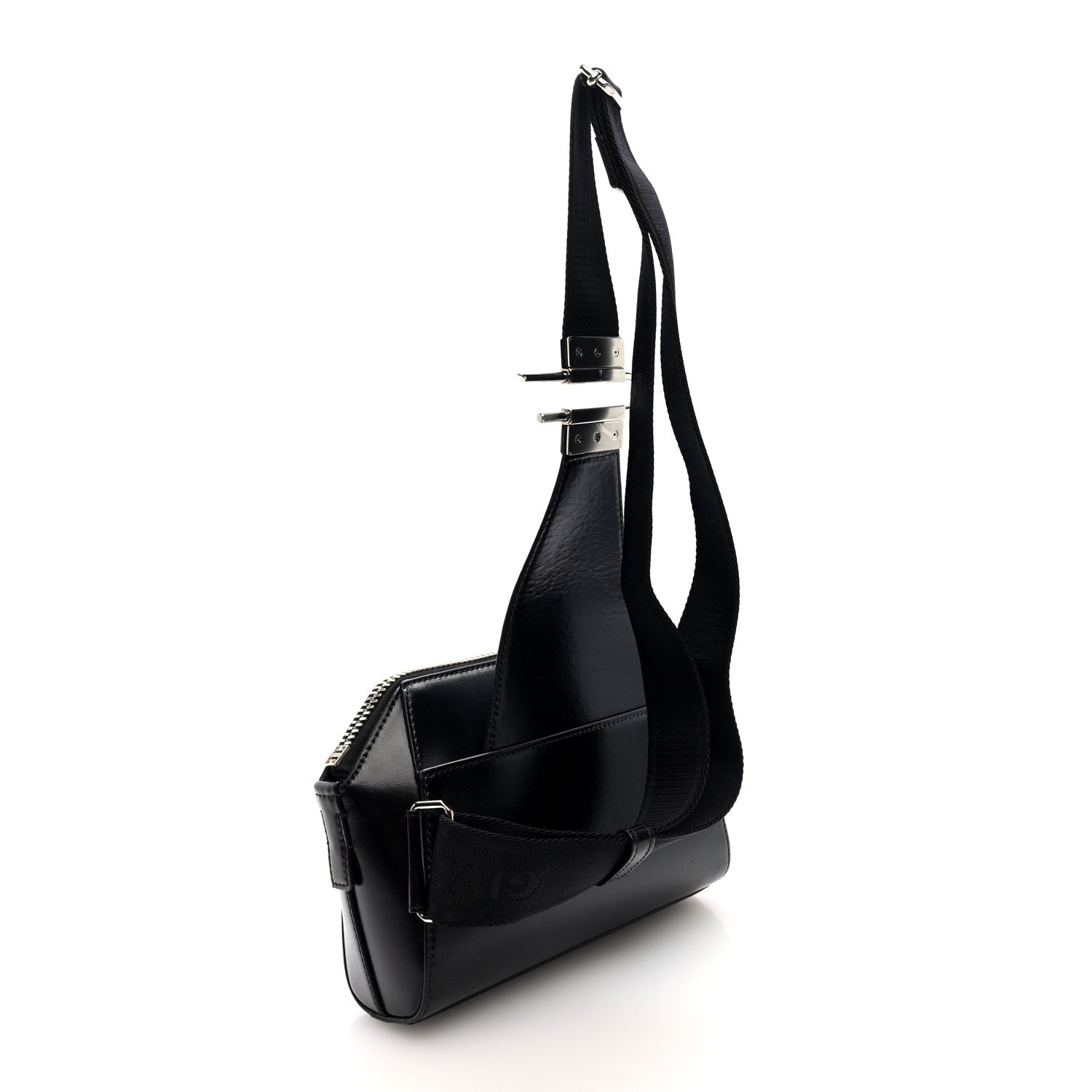 Box Calfskin Antigona U Crossbody Bag Black