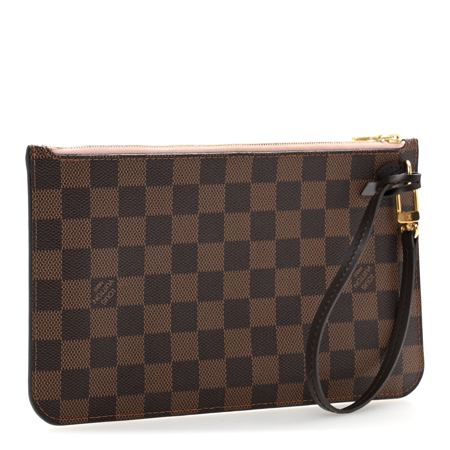 Damier Ebene Neverfull MM GM Pochette Rose Ballerine