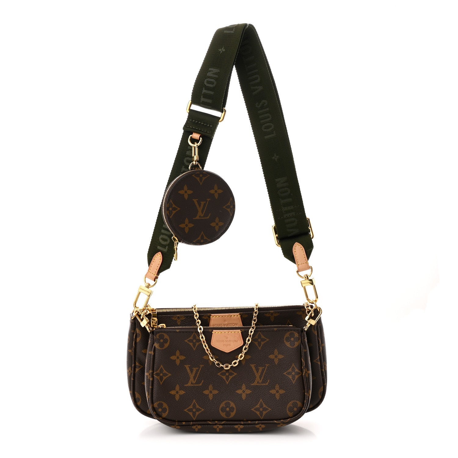 Monogram Multi Pochette Accessories Kaki