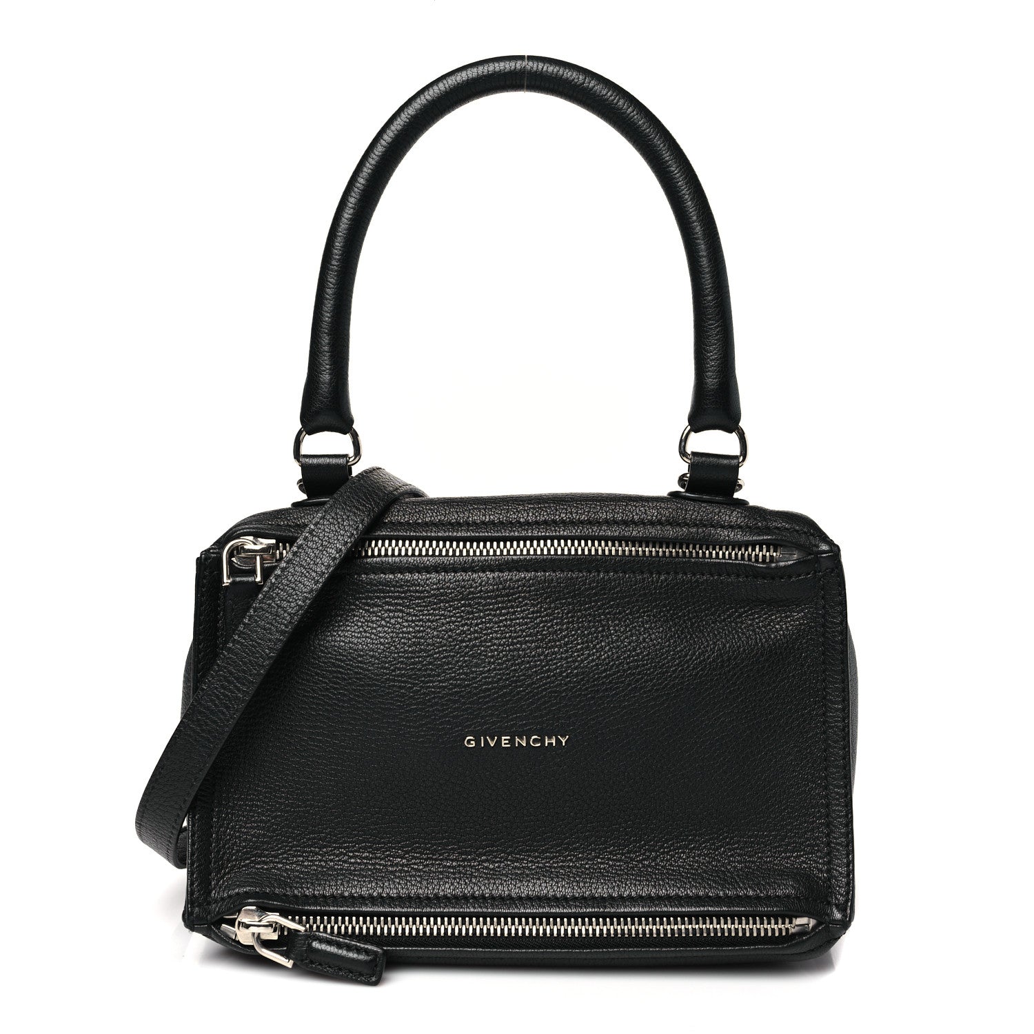 Sugar Goatskin Small Pandora Black