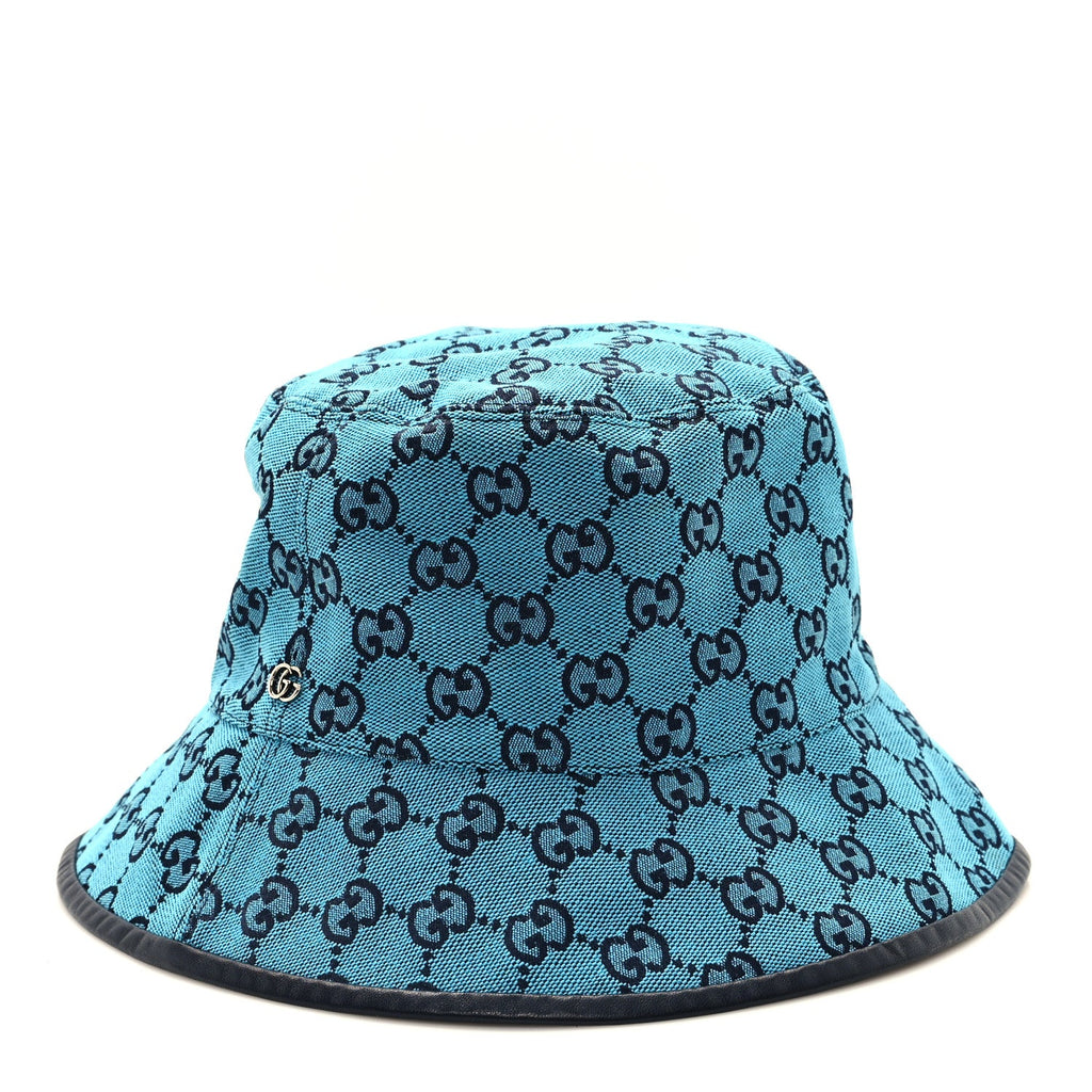 Monogram Multicolor New Sakai Calfskin Bob Malibu Bucket Hat L Light Blue