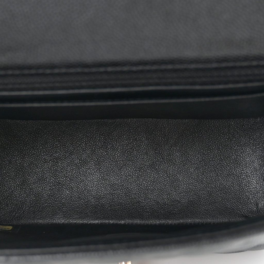 Caviar Quilted Mini Square Flap Black