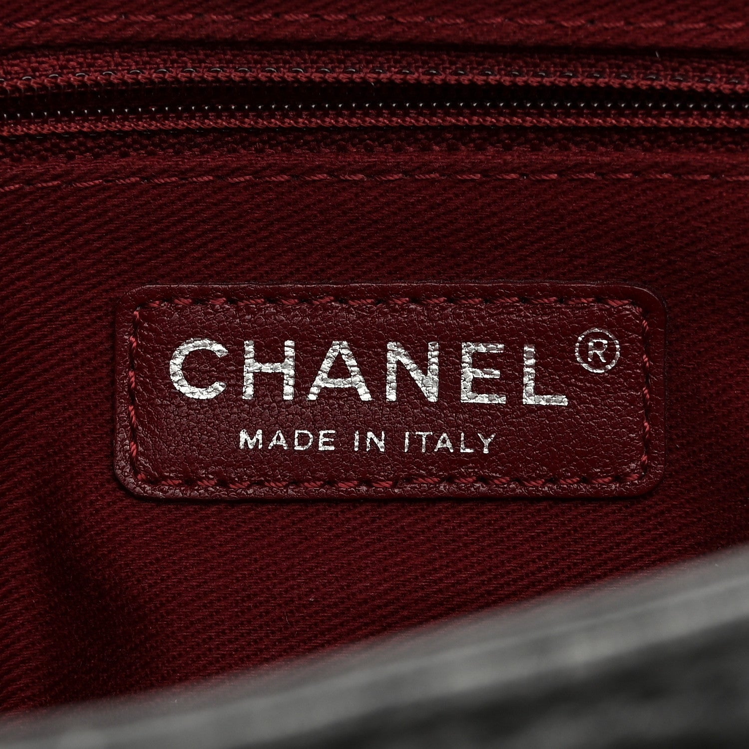 Aged Calfskin Quilted Medium Pondichery Flap Dark Grey