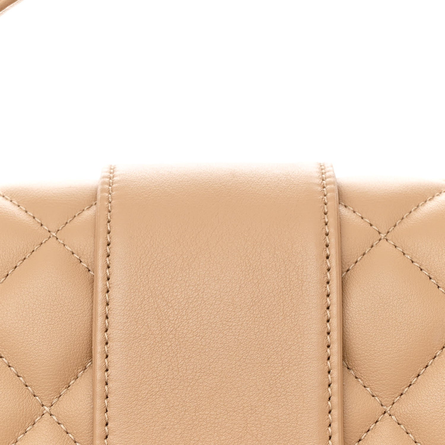 Calfskin Quilted Chevron In The City Bag Beige