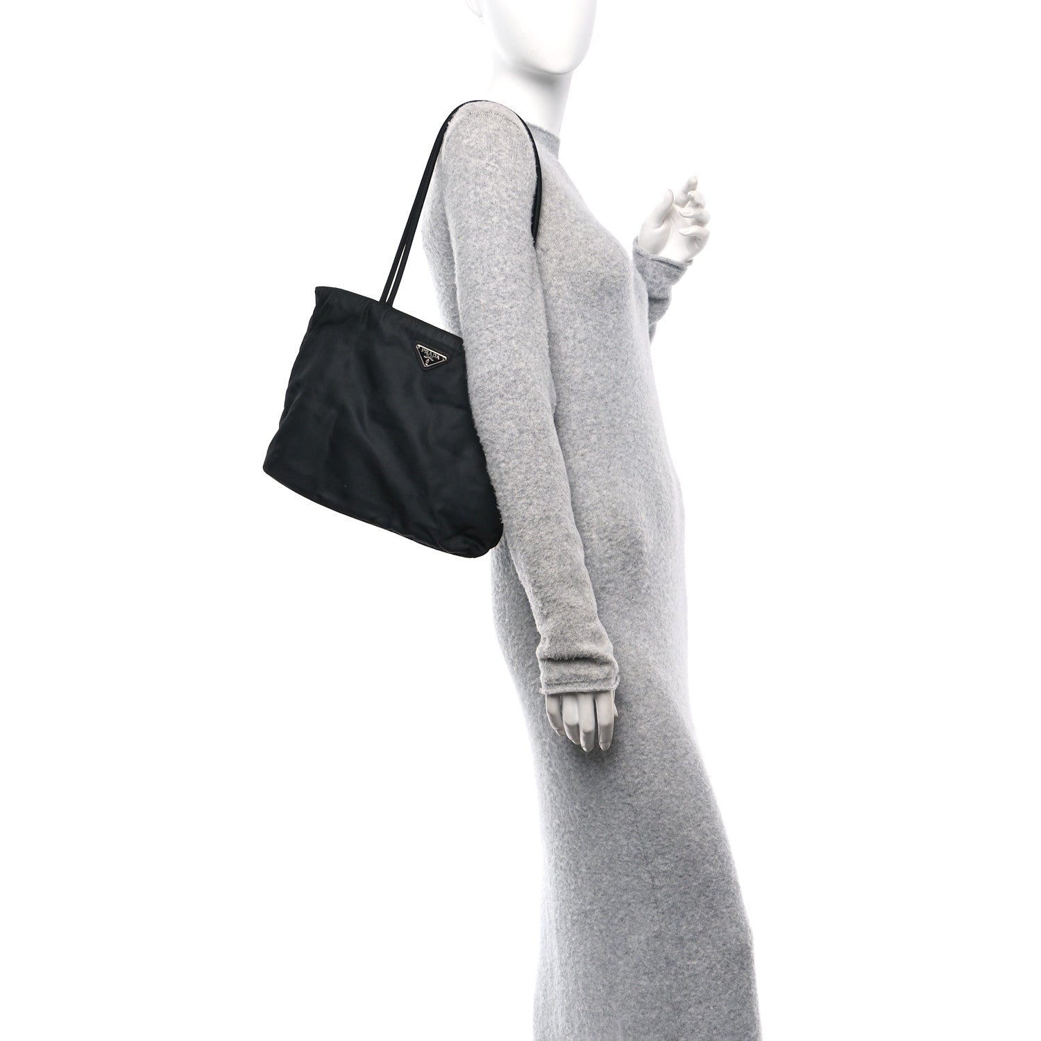Tessuto Nylon Shoulder Bag Black