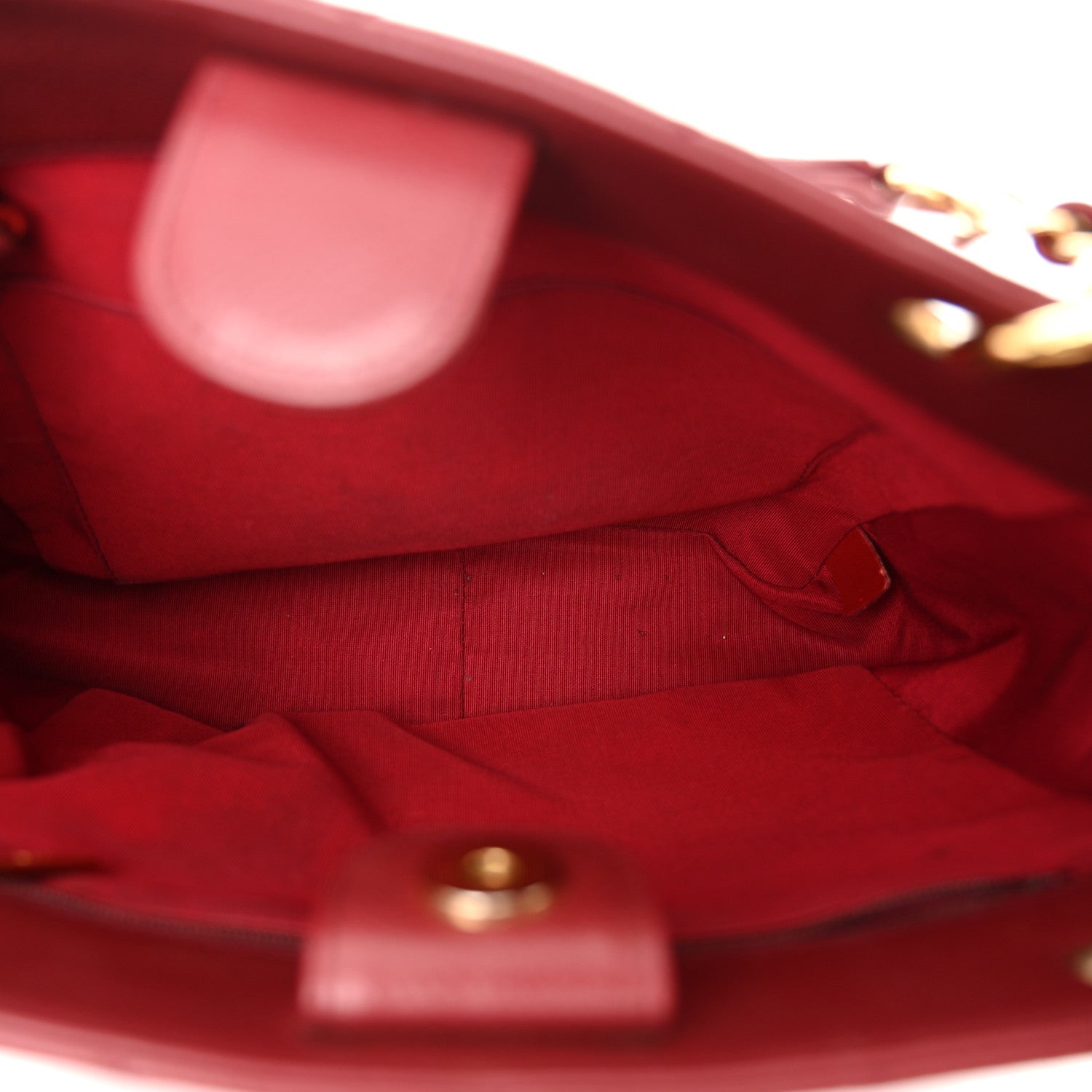 Caviar Quilted Petit Shopping Tote PST Red