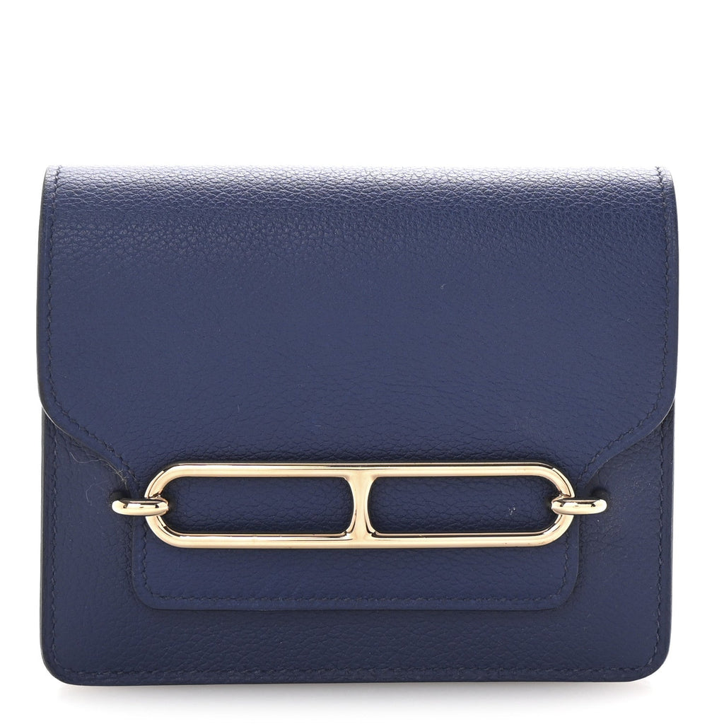 Evercolor Bi-Color Roulis Slim Wallet Bleu Saphir Bleu France