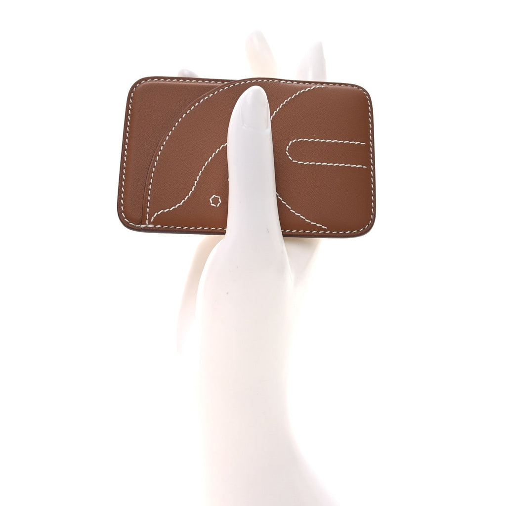 Swift Stitched Cheval MagSafe  Holder Gold