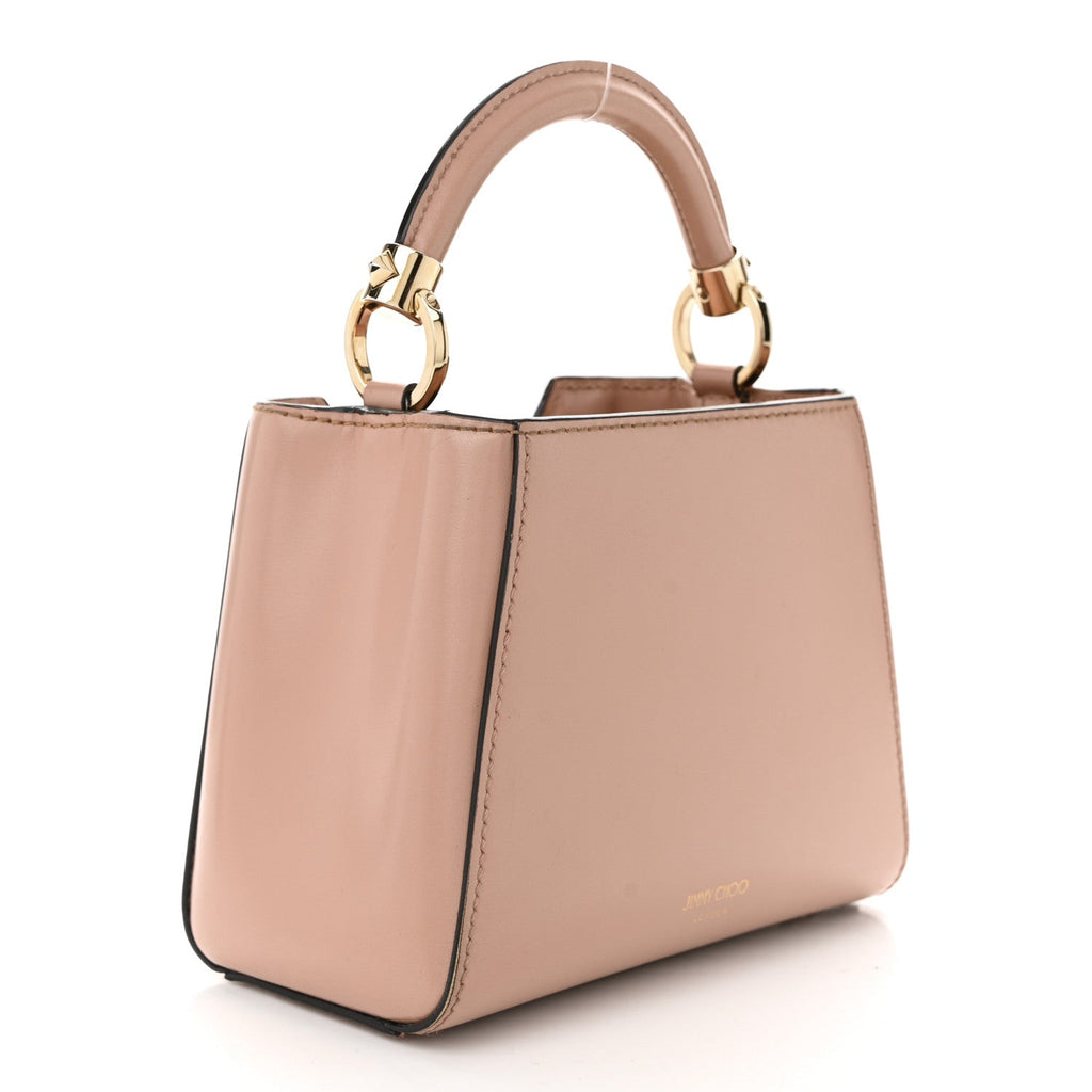 Calfskin Mini Varenne Top Handle Satchel Powder Pink