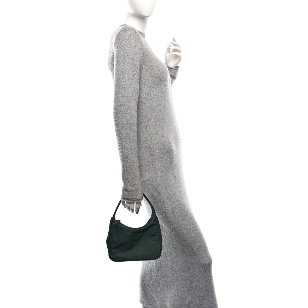 Nylon Mini Shoulder Bag Smeraldo