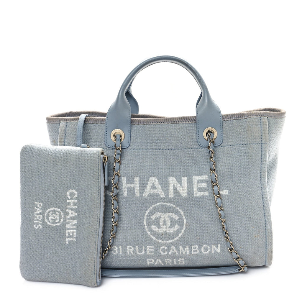 Mixed Fibers Small Deauville Tote Light Blue