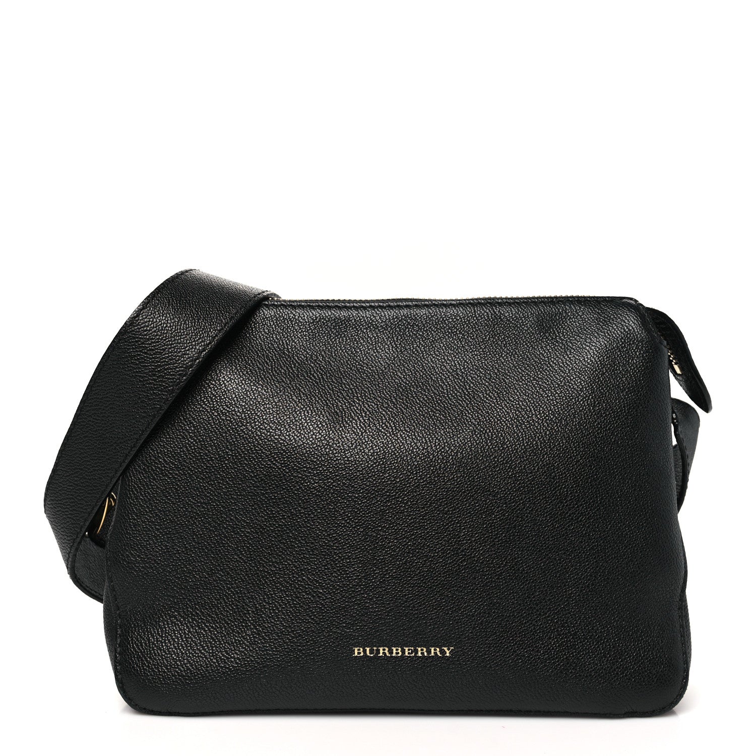 Soft Grain Calfskin House Check Small Helmsley Crossbody Black