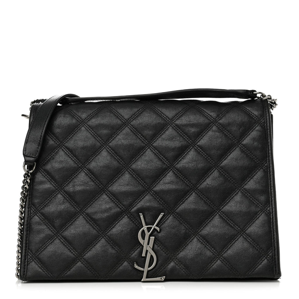 Lambskin Quilted Small Becky Chain Bag Black