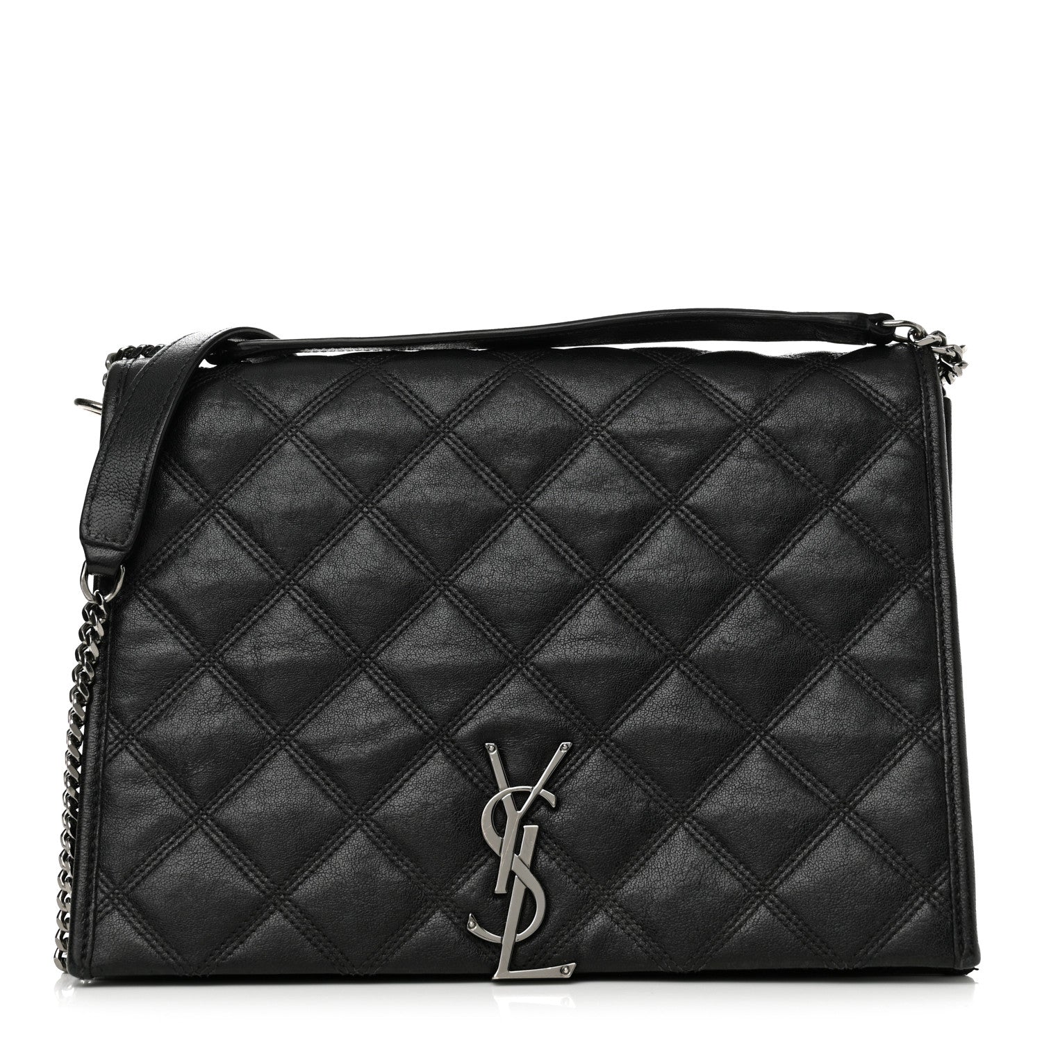 Lambskin Quilted Small Becky Chain Bag Black