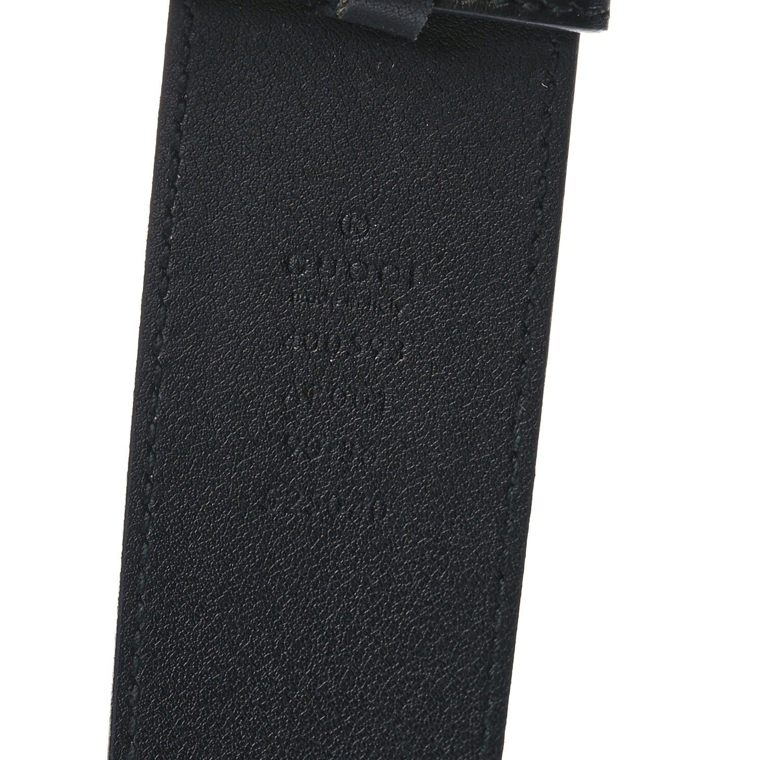 Textured Calfskin Double G 40mm Belt 90 36 Black