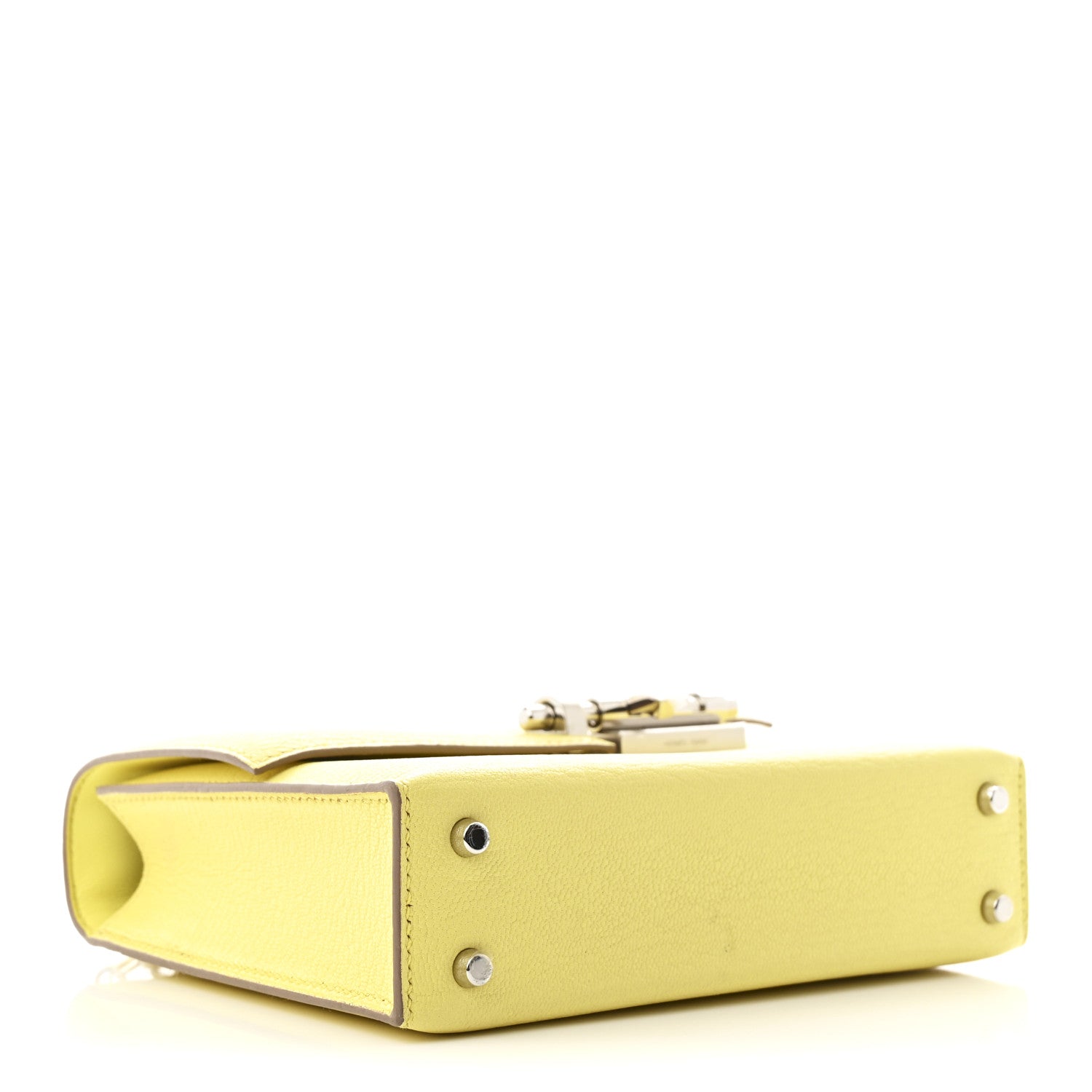 Chevre Mysore Mini Verrou Chaine Bag Limoncello