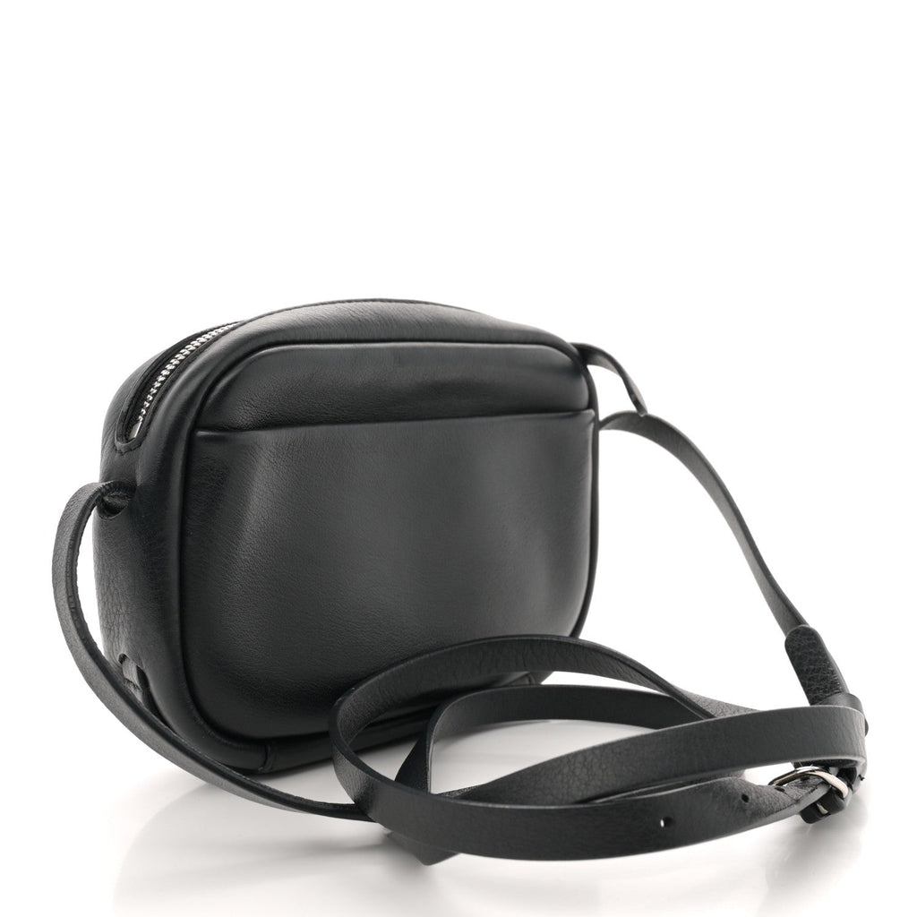 Calfskin Logo XS Everyday Camera Bag Black