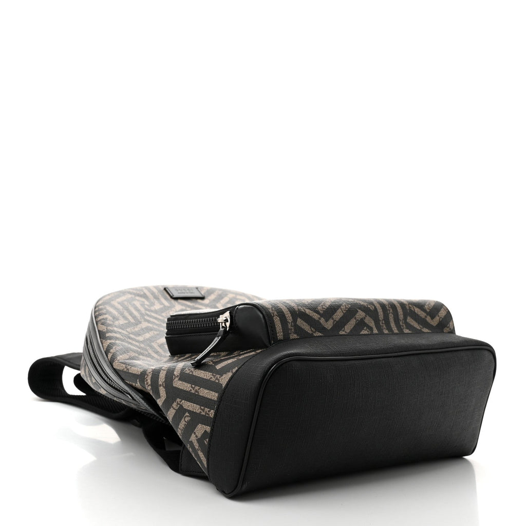 GG Supreme Monogram Caleido Medium Day Backpack Black