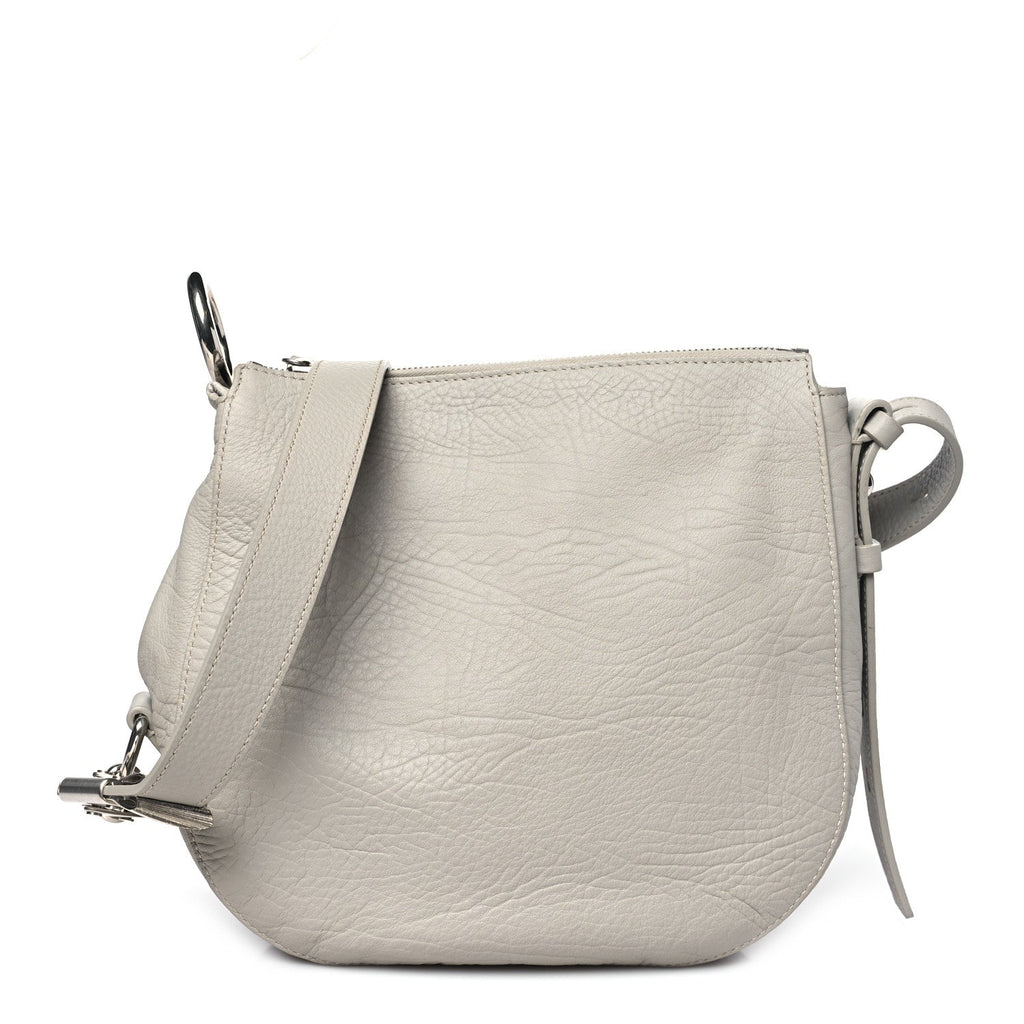 Grainy Calfskin Small Knight Crossbody Bag Fog