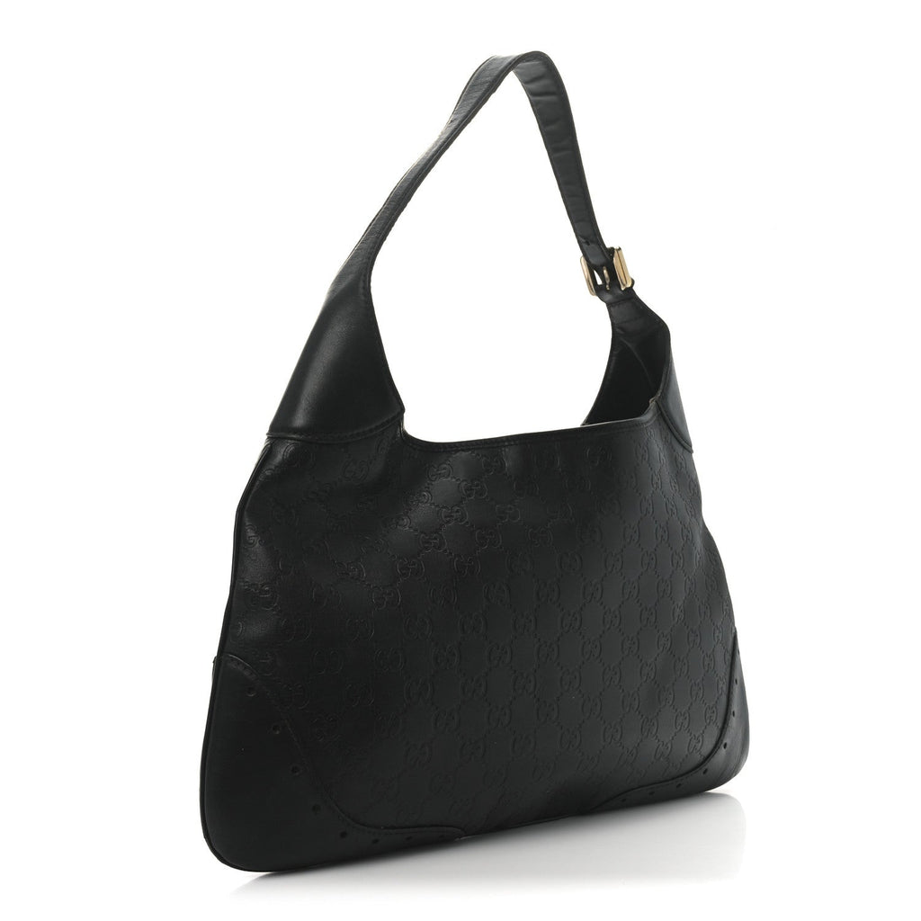 Guccissima Punch Hobo Black