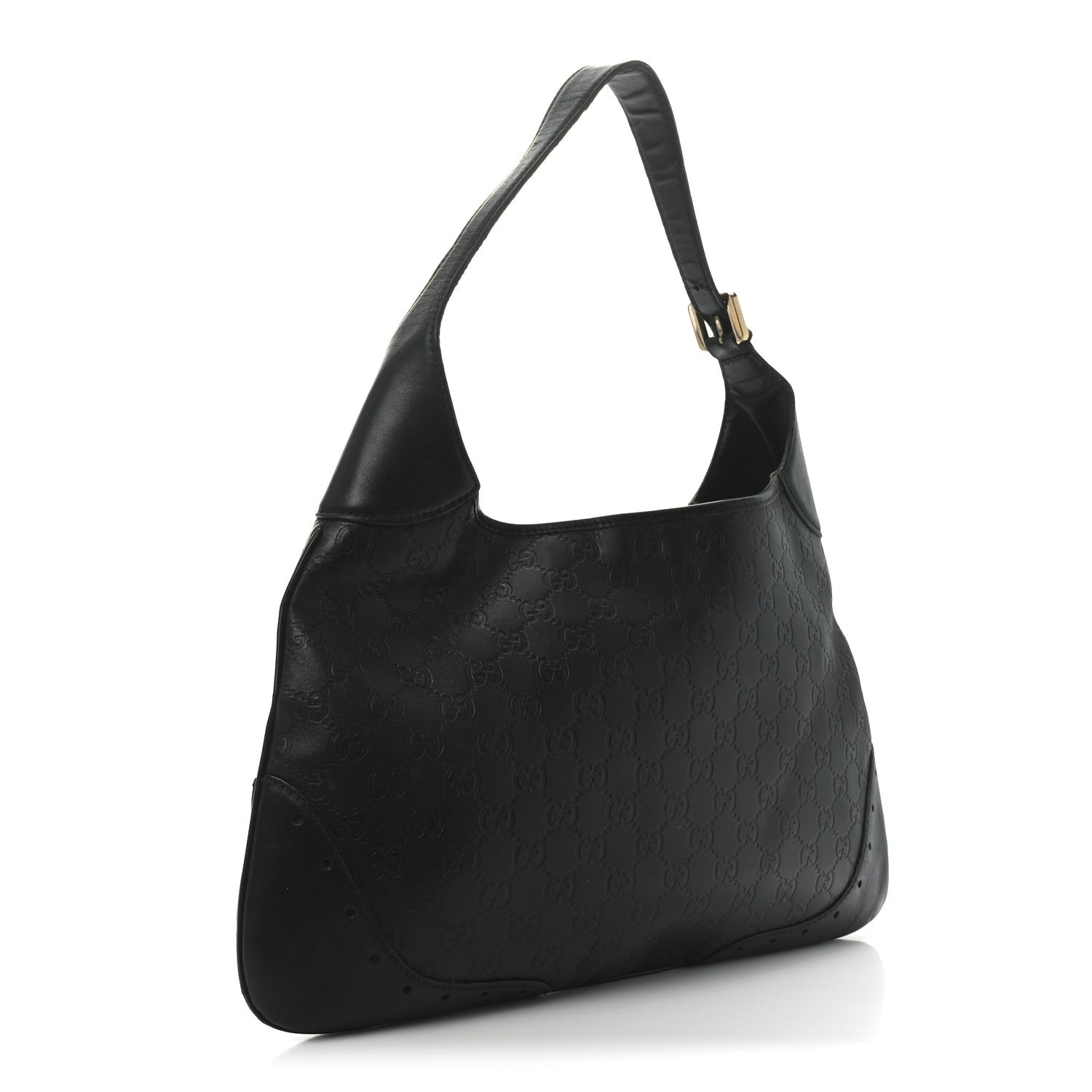 Guccissima Punch Hobo Black