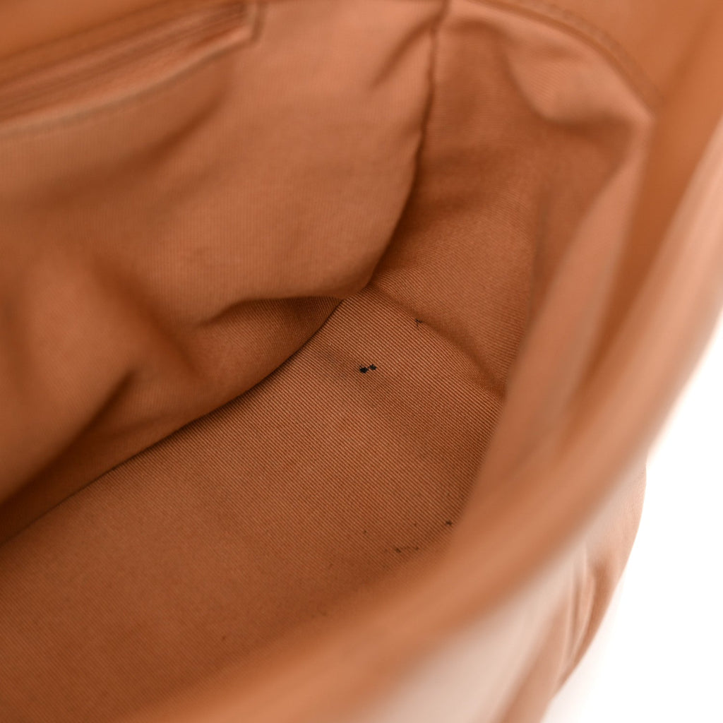 Lambskin Quilted Large Chanel 19 Flap Brown
