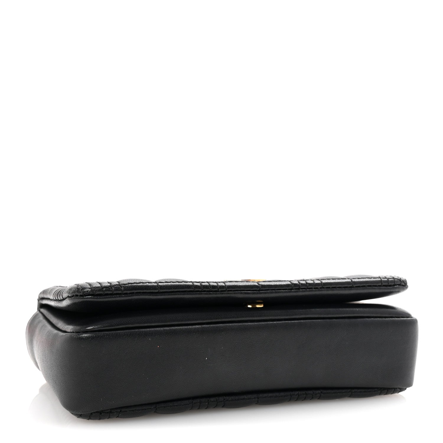 Lambskin Quilted Mini Lola Bag Black