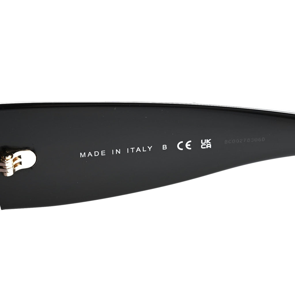 Acetate Rectangle Sunglasses 5435-A Black