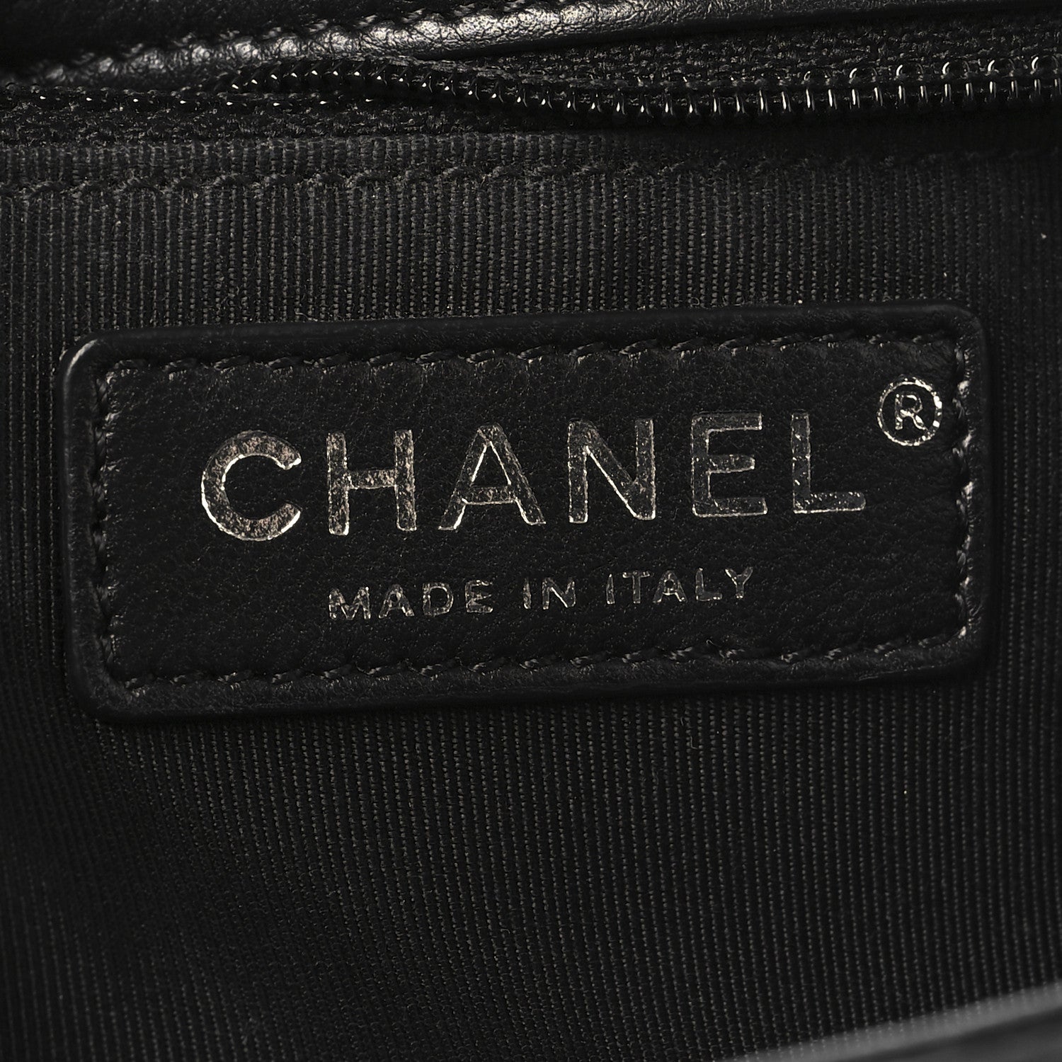 Calfskin Quilted Small Frame In Chain Flap Black