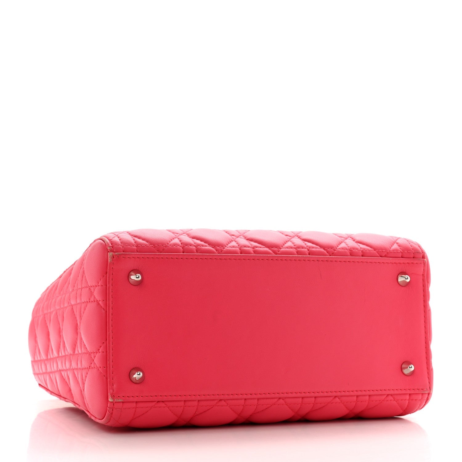 Lambskin Cannage Medium Lady Dior Pink
