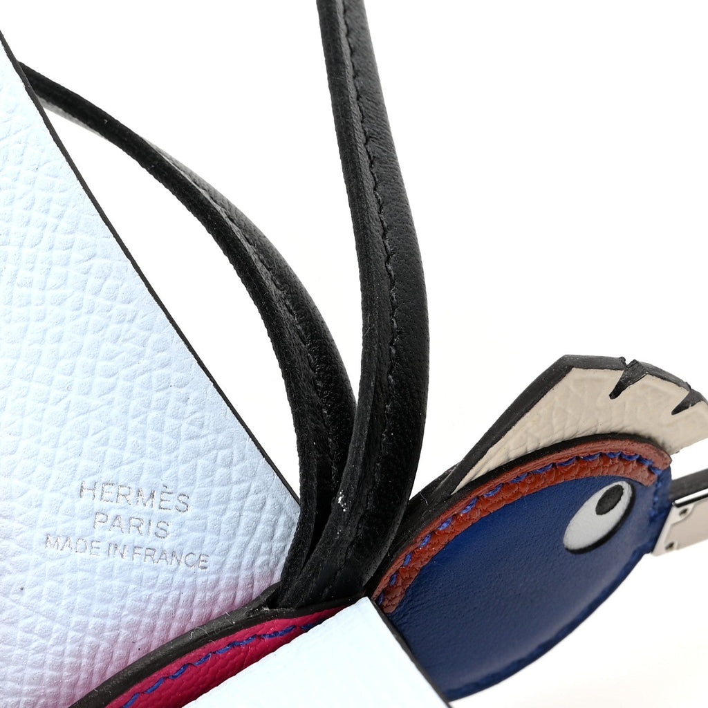 Epsom Swift Chevre Mysore Birdy Bag Charm Bleu Brume Rose Mexico Bleu Royal Cuivre Nata Black