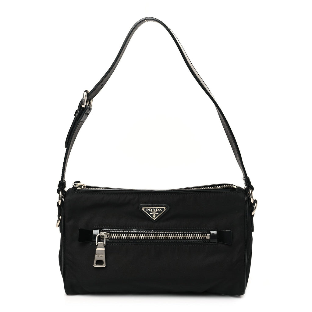 Tessuto Nylon Shoulder Bag Black