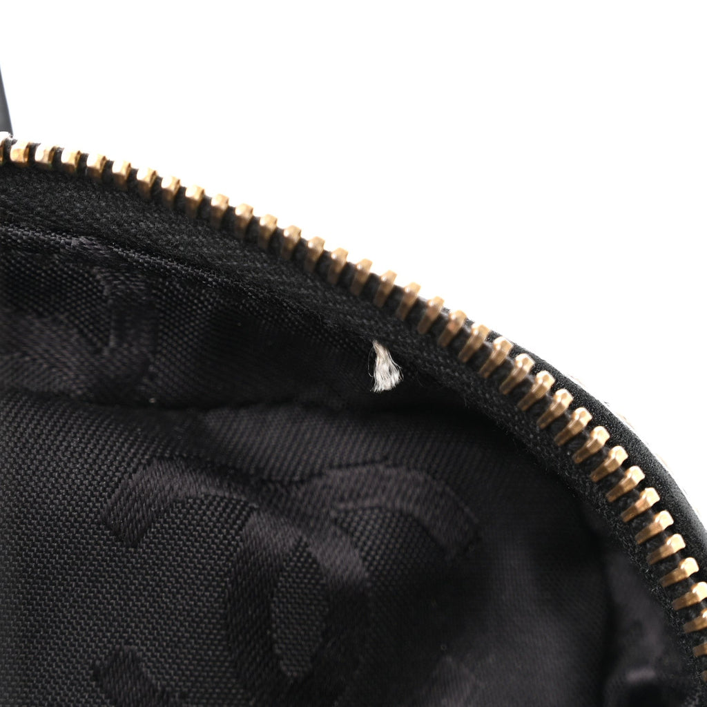 Calfskin Contrast Stitch Surpique Black