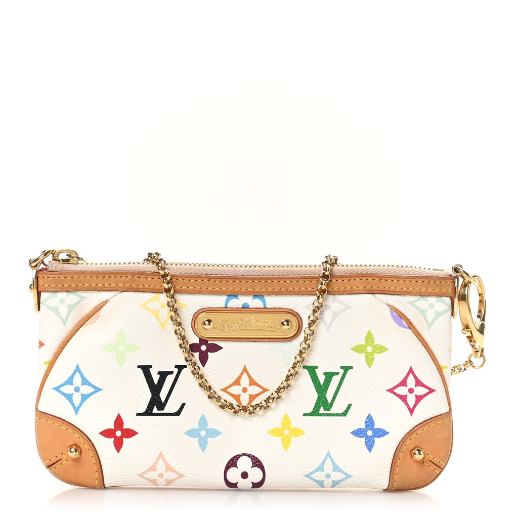 Monogram Multicolor Pochette Milla MM White