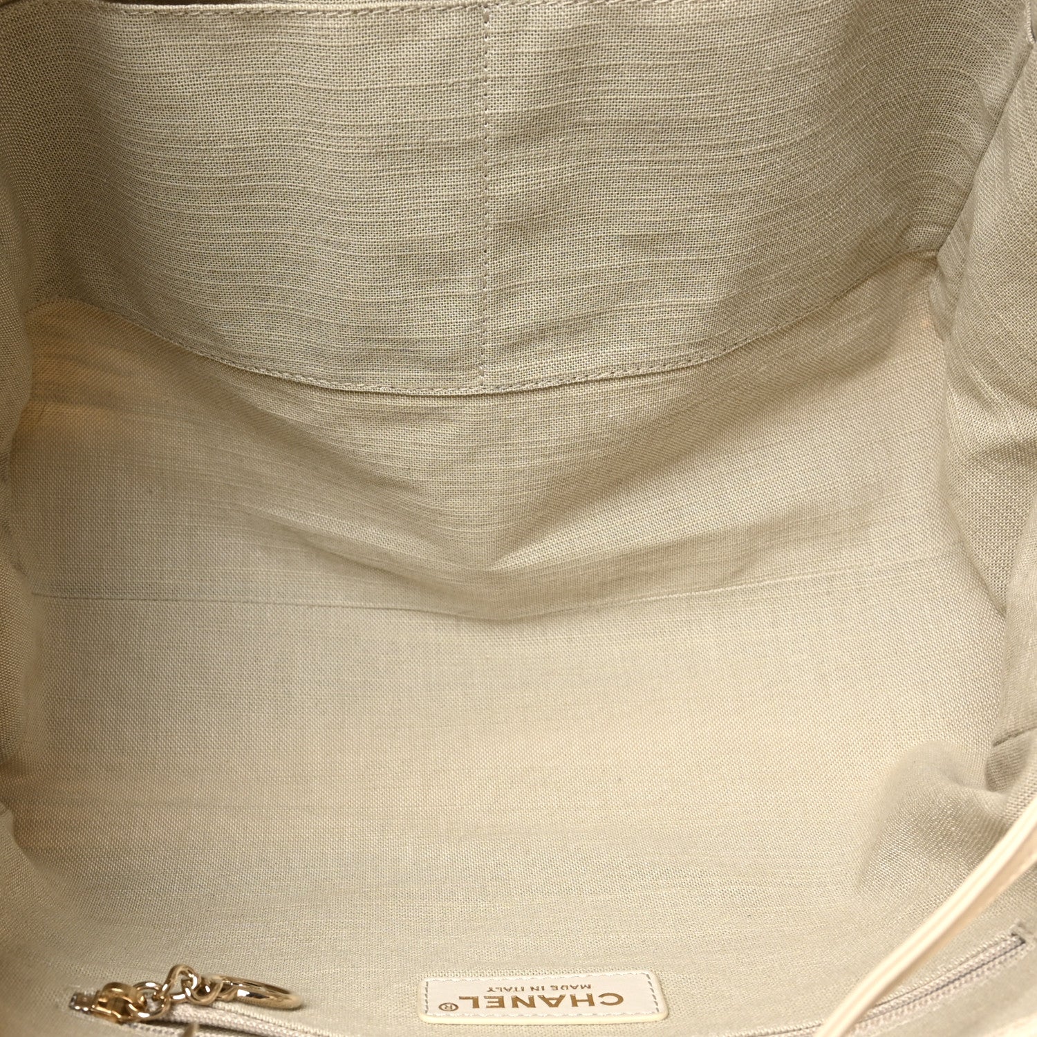 Mixed Fibers Small Deauville Tote White