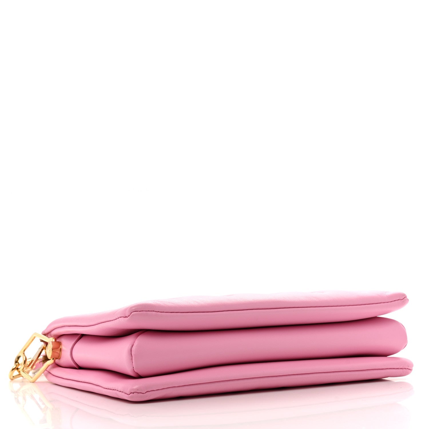 Lambskin Embossed Monogram Coussin PM Rose Bonbon