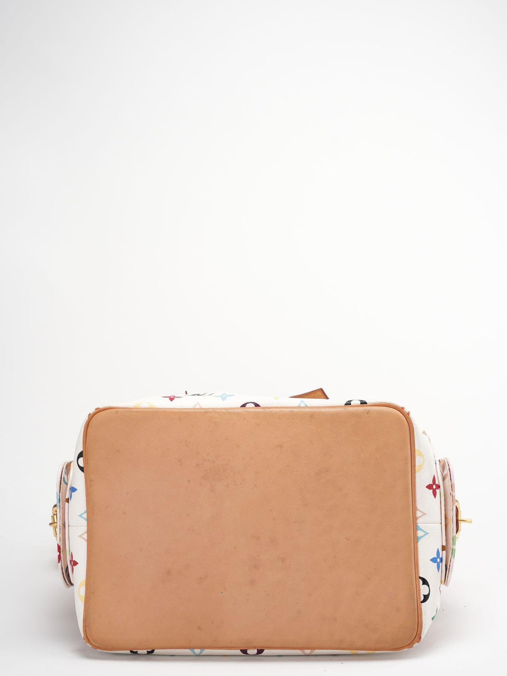 Louis Vuitton White Multicolor Takashi Murakami Bucket Canvas Bag