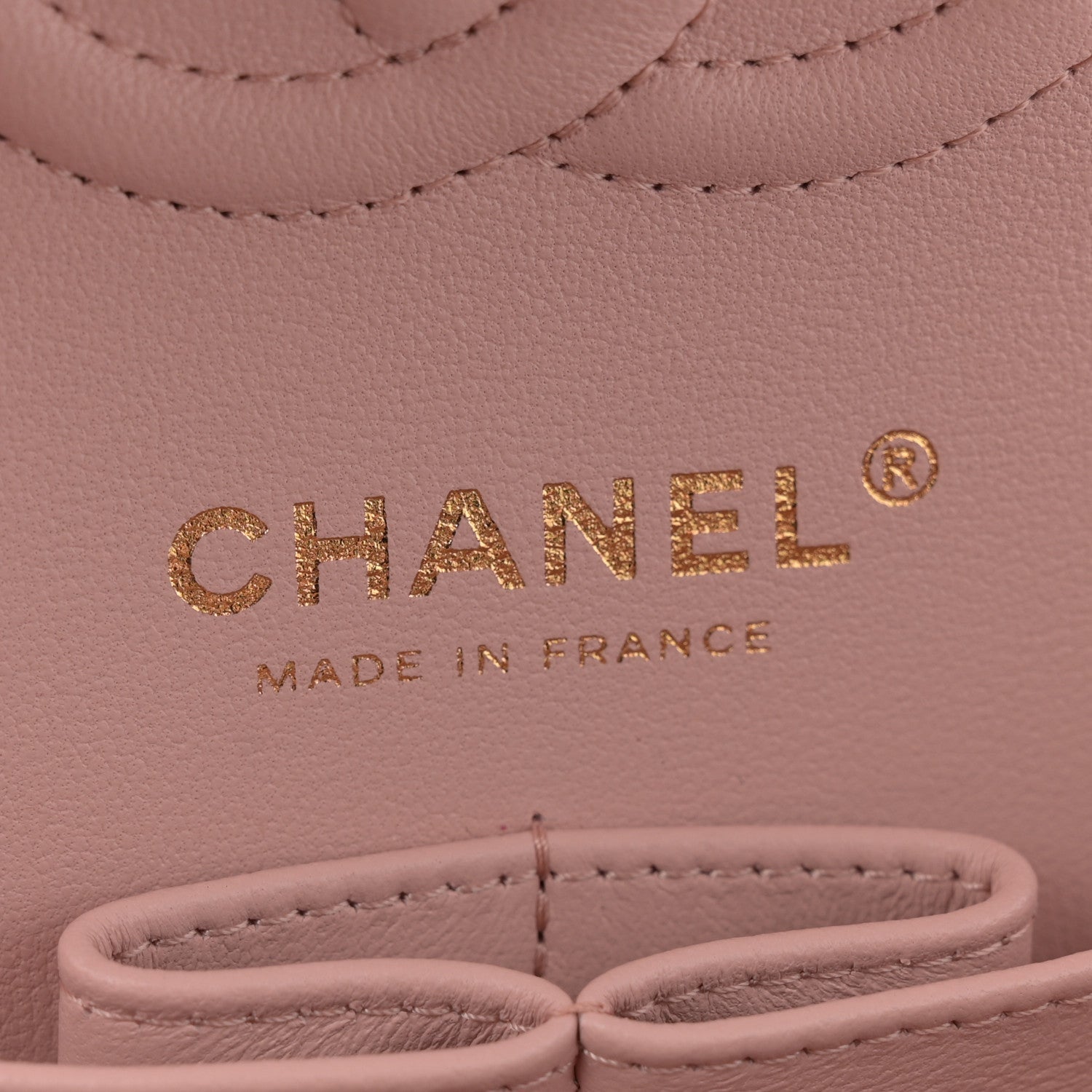 Lambskin Quilted Small Double Flap Light Pink
