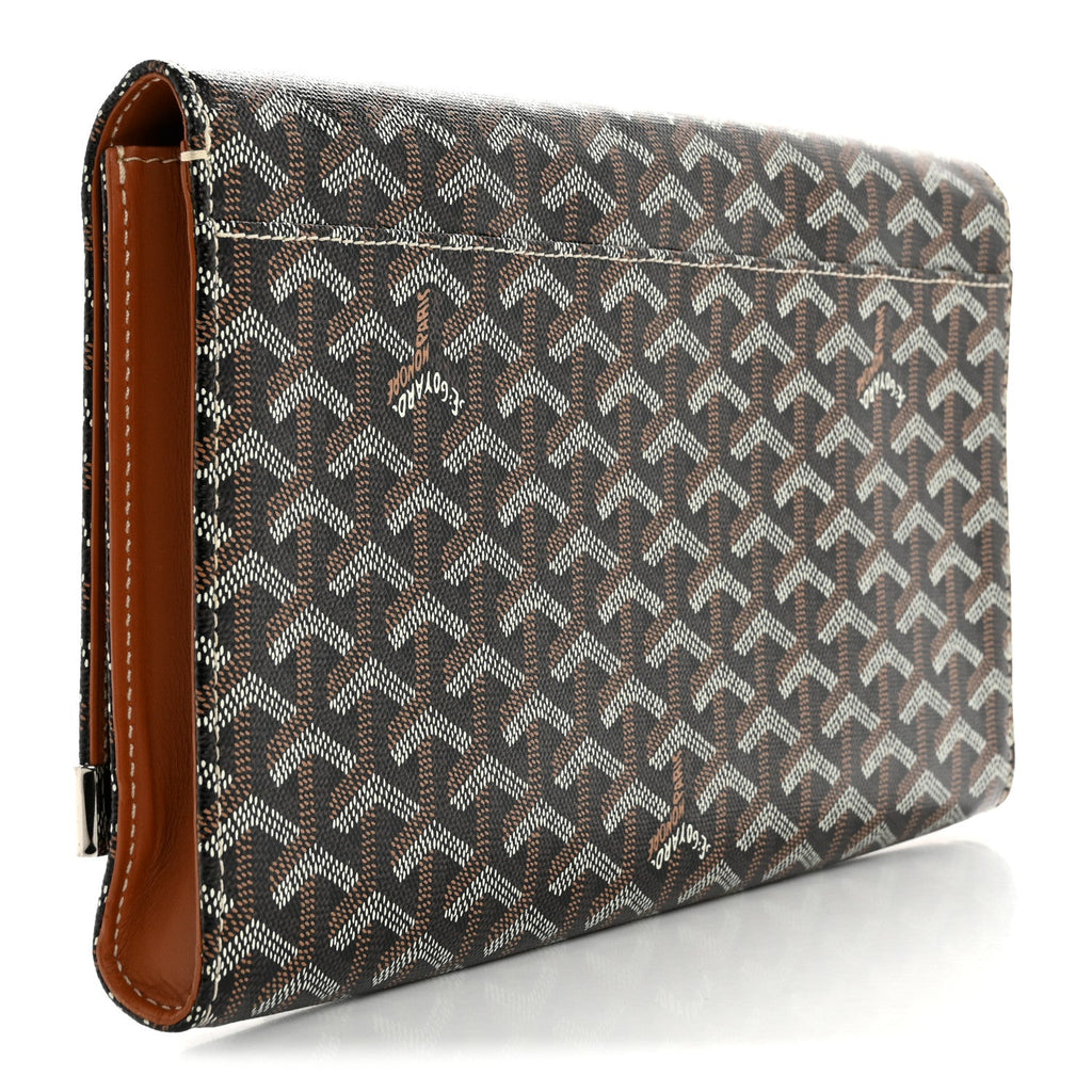 Goyardine Monte Carlo Bois Clutch Black