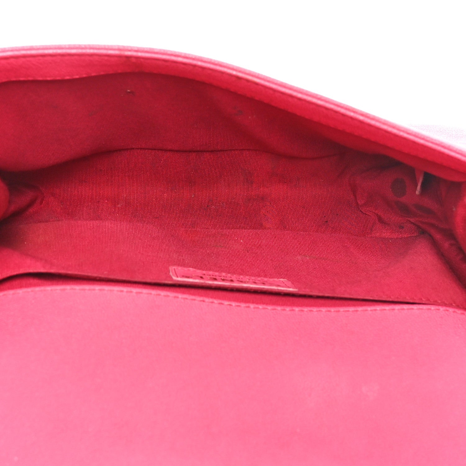 Caviar Quilted Medium Boy Flap Dark Pink