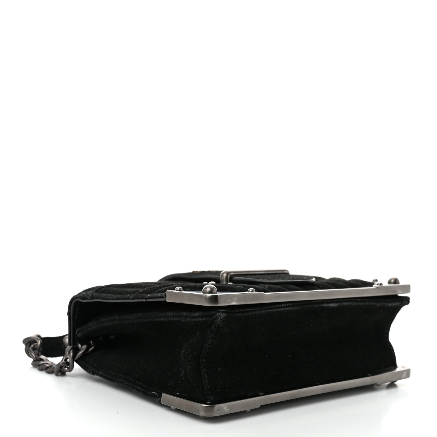 Velvet Impuntu Cahier Bag Black