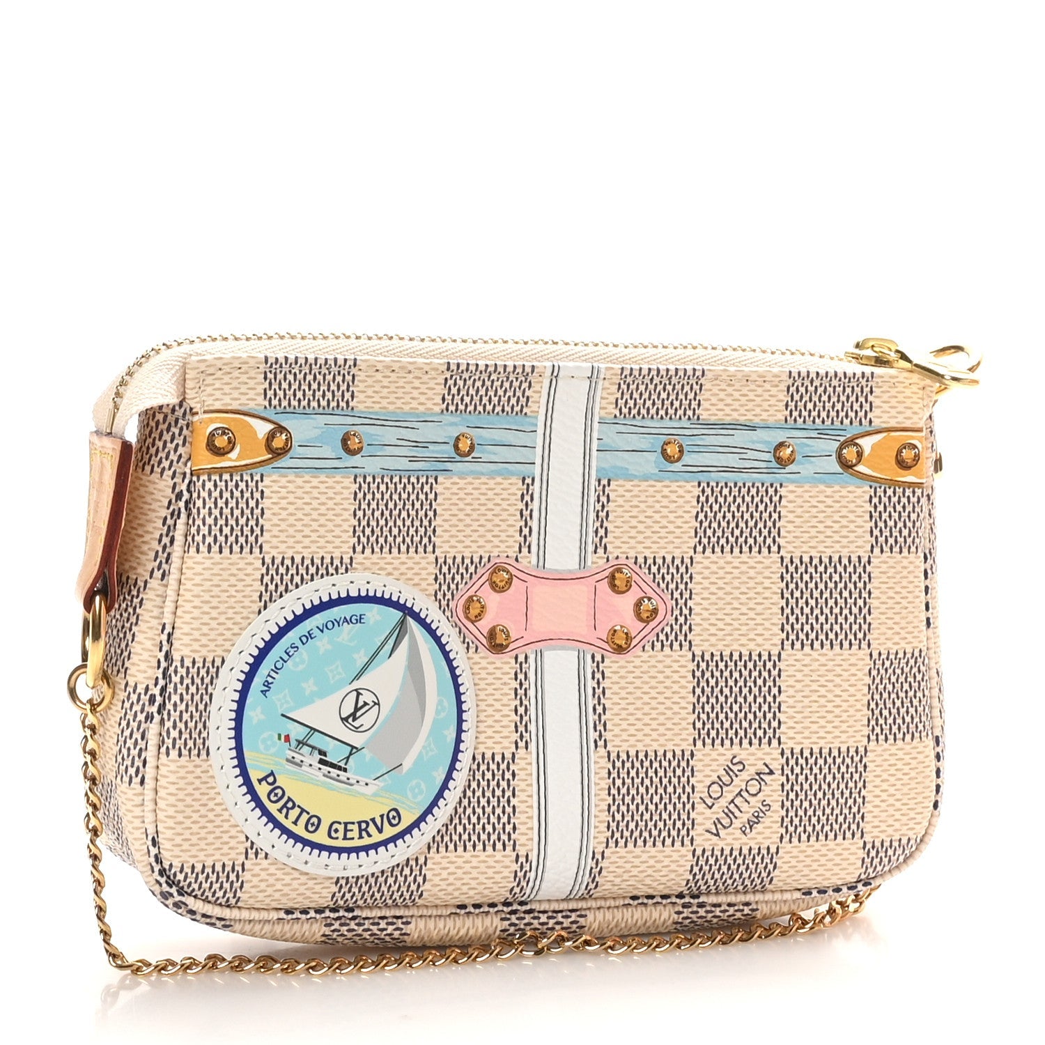 Damier Azur Summer Trunks Porto Cervo Mini Pochette Accessories