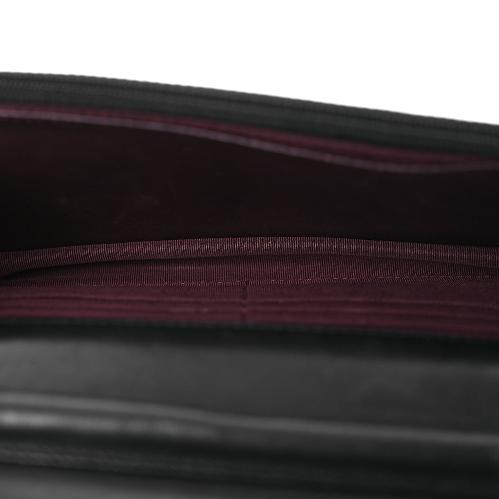 Lambskin Quilted Wallet On Chain WOC Black