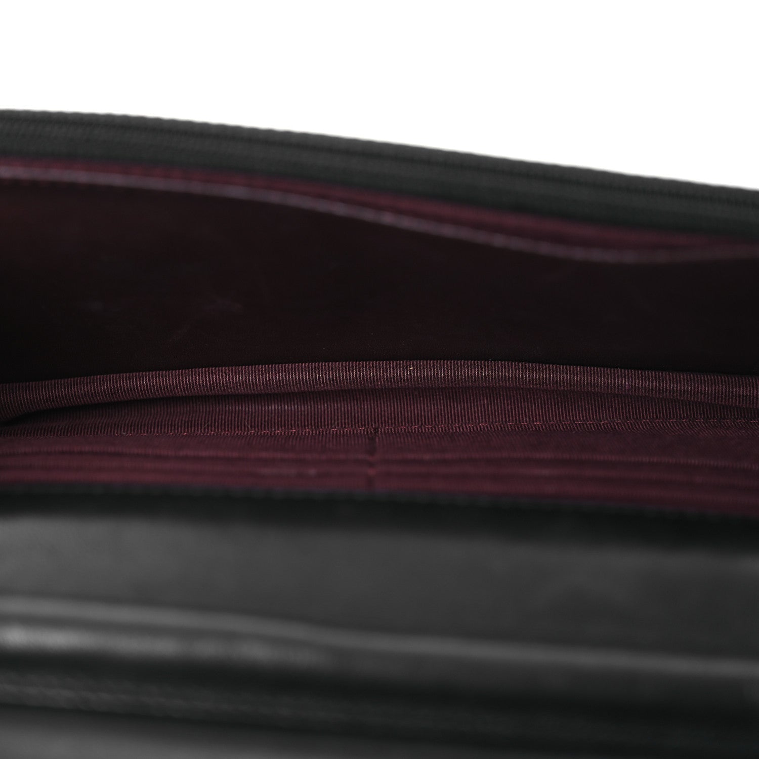 Lambskin Quilted Wallet On Chain WOC Black